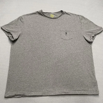 Polo Ralph Lauren Shirt Mens Extra Large Gray Classic Fit Crewneck Pocket Tee - Image 1 of 4