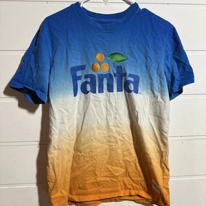 Fanta Retro Size Small T-shirt Staple Series Embroidered Logo Blue Orange - Picture 1 of 5