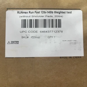 Runmax Run Fast 12LBS - 140LBS verstellbare Gewichtsweste - Bild 1 von 2
