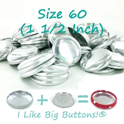 Cover Buttons: Size 60 (1 1/2 inch/38mm) Pick Back & Quantity, Covered Button - Image 1 of 4