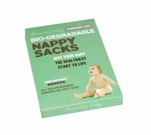 Sacchi per Pannolini Biodegradabili Senza Profumo Beaming Baby (Confezione da 60 Sacchi) - Foto 1 di 1