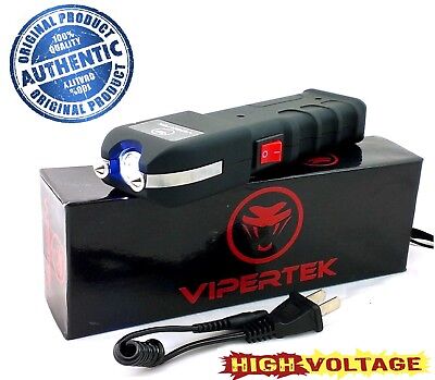 VIPERTEK VTS-989 High Quality Rechargeable Stun Gun / LED Light Heavy Duty • 19.97$
