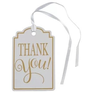 Gold Foil Thank You Tags - 25 pieces - Picture 1 of 1
