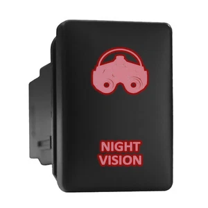 Visión nocturna - Interruptor empuje retroiluminado rojo 1,28""x 0,87"" (Ajuste: Toyota) - Imagen 1 de 6