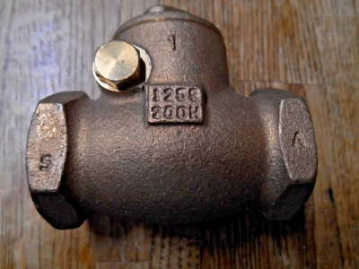 Milwaukee Valve (509 1)  1" FNPT Bronze Swing Check Valve-(Qty. 1) NEW - Image 1 of 4
