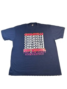 T-shirt punto singolo vintage anni 90 ginnastica Chalkville FOTL migliore etichetta made in USA - Foto 1 di 13