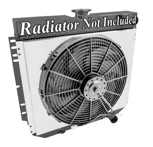 Eagle Champion All Aluminum Fan Shroud W/ 16" Fan for 1969 1970 Ford Mustang - Bild 1 von 7