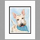 Scottish Terrier Wheaten Scottie Dog impression d'art originale 8x10 mat à 11x14