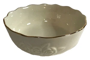 Lenox Collections Rose Blossom Schale 24 kt Gold Jakobsmuschel Besatz Dekor Zertifizierung - Bild 1 von 3