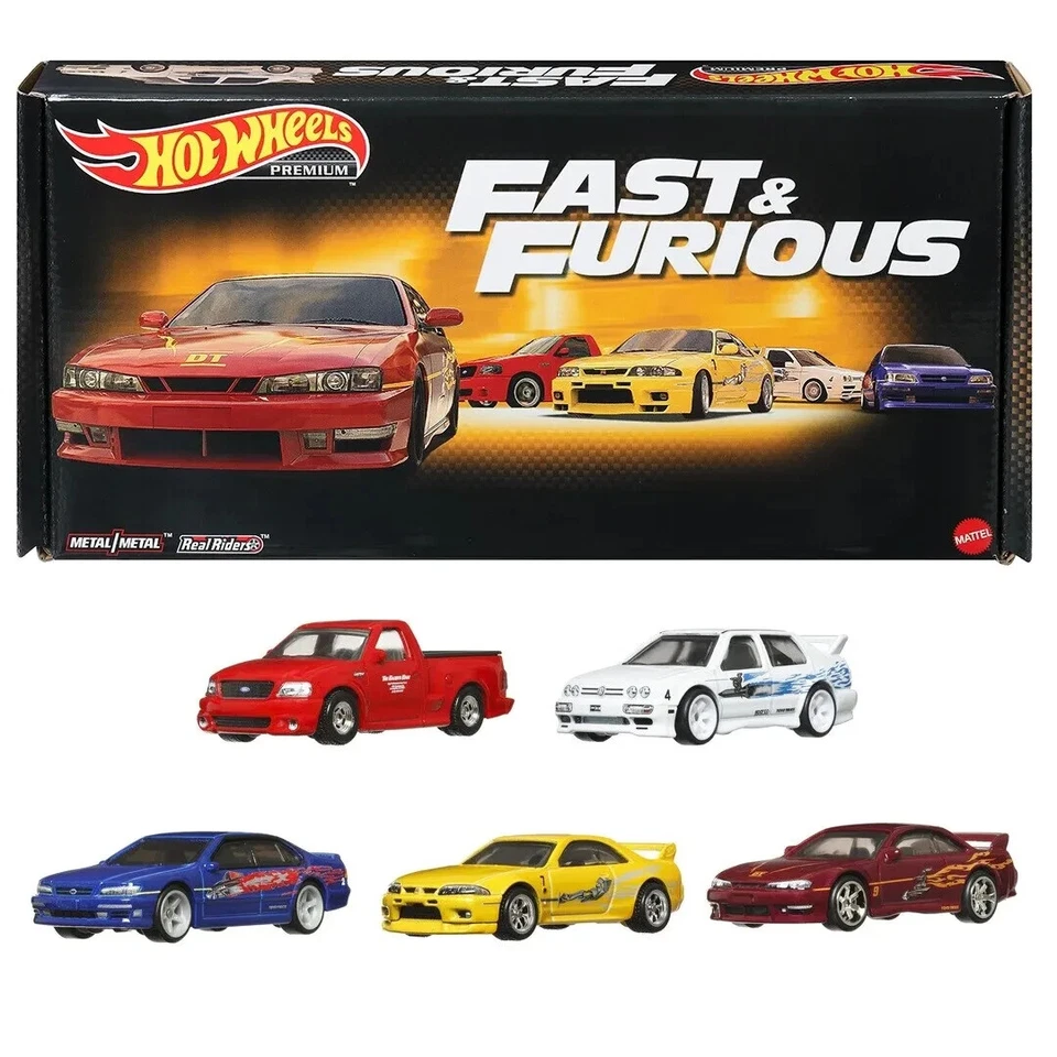 Hot Wheels Premium 2023 Fast and Furious BOX SET SEALED 5 Pack Real Riders Jetta - Image 1 of 1