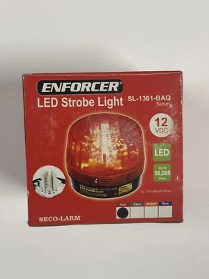 Seco-Larm Enforcer LED Strobe Light, Red Lens (SL-1301-BAQ/R) - Image 1 of 4