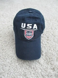 Gorra de fútbol Copa Mundial de la FIFA para hombre OSFM azul Brasil Adidas 2014 EE. UU. 100 % algodón - Imagen 1 de 13