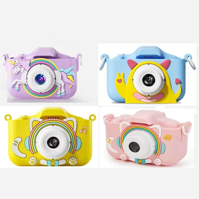 ZREE Kinderkamera Einhorn Cartoon 1080P Digital Mini Dual Kamera Geschenk für Kinder