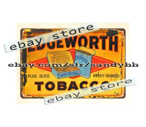 EDGEWORTH TOBACCO metal tin sign room wall restaurant pub - Picture 1 of 4