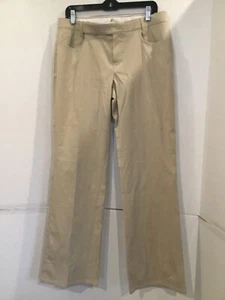 GABRIELE STRENESSE Menswear Inspired Stretch Cotton Trousers US 10 Lt. Tan Pants - Picture 1 of 3