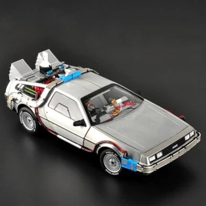 Back to the Future DeLorean Time Machine Elite Diecast car 1/18 Scale Model - Picture 1 of 8