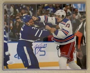 Matt Rempe New York Rangers Signed Auto 8x10 Reaves Photo COA - Picture 1 of 4