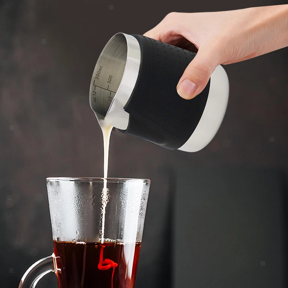 Handleless Milk Pitcher Latte Art Non Stick Accurate Measurement Portable Milk - Image 1 of 1