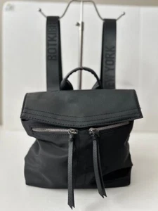 Botkier New York Faux Leather and Fabric Black Backpack - Picture 1 of 17