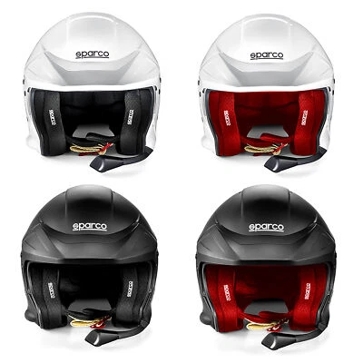 2025 Sparco FLUX RJ-I Race Helmet Open Face Intercom Race Rally FIA SNELL SPEC - Image 1 of 4