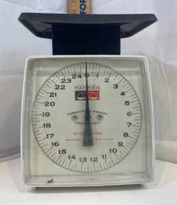 Vintage HANSON 25lb Household Weight Utility Kitchen Scale Model #41 Made in USA - Picture 1 of 7