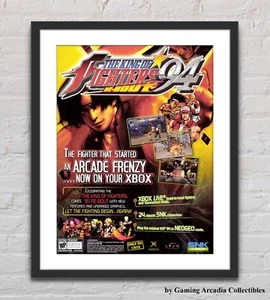 The King Of Fighters 94 Re-Bout XBOX Glossy Promo Ad Poster G7599 - Picture 1 of 6