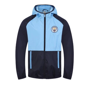 Manchester City Boys Jacket Shower Windbreaker Kids OFFICIAL Football Gift - Picture 1 of 15