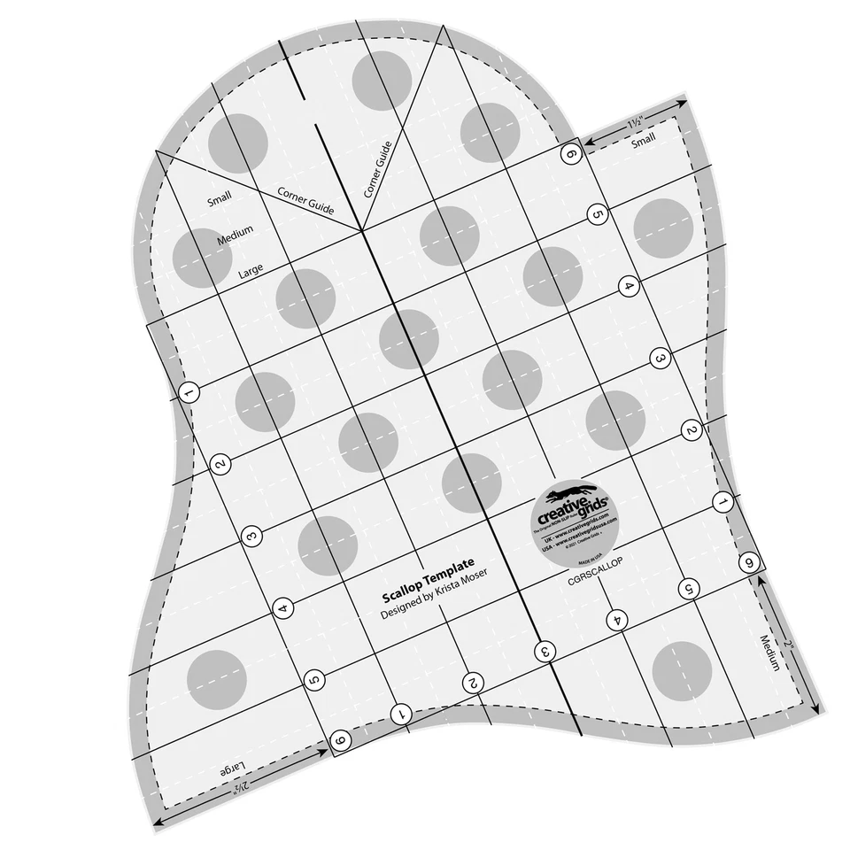 Creative Grids Scallop Template (CGRSCALLOP) - Image 1 of 1