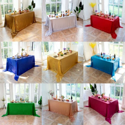 Sequin Tablecloth Square Rectangular Tablecover for Birthday Wedding Banquet - Image 1 of 4