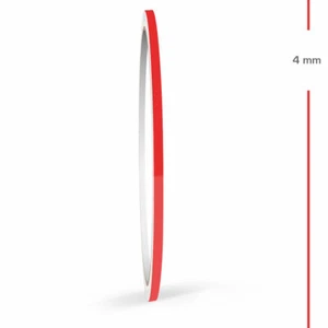 Zierstreifen 4mm 10 Meter Hellrot Glänzend RAL 3020 Glanz Auto Boot Motorrad - Bild 1 von 5