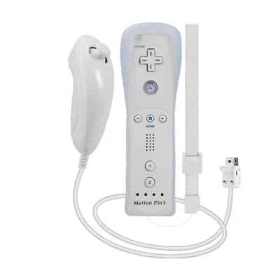 Пульт дистанционного управления Wii Motion Plus Nunchuck совместим с Nintendo Wii/Wii U - Изображение 1 из 4