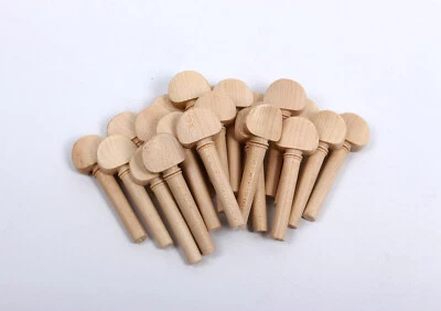 5 Sets 20pcs High Quality Violin Pegs Natural Hard Maple Wood Violin Accessories - Image 1 of 4