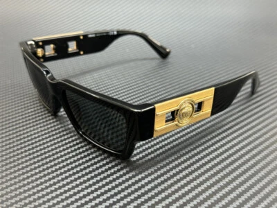 VERSACE VE4459 GB1 87 黑色深灰色男女通用 54 毫米太阳镜 — 第 1/4 张图片