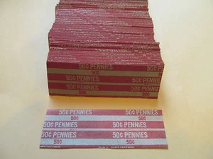 200  FLAT COIN WRAPPERS "PENNY"  - Picture 1 of 2