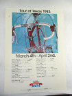 Tour of Texas 1983 Poster 20x28" Vintage Bike ART Campagnolo Steven P Voslki
