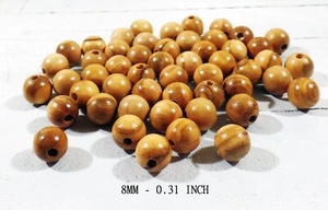 Cuentas de madera de olivo 8mm redondas para rosarios o collares de olivo - Imagen 1 de 6