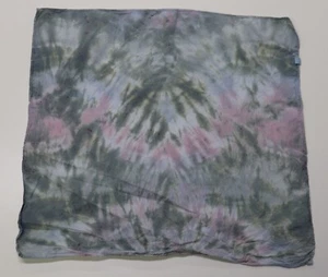 Tie Dye Bandana 21" x 21" Grey Cat's Ear 100% cotton - Picture 1 of 2