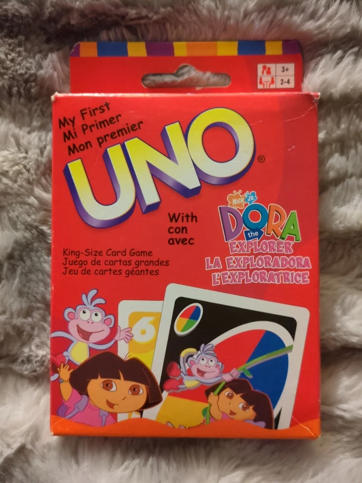 My First UNO Dora The Explorer 2002 Card Game - no instructions, 2 card sets - Image 1 of 2