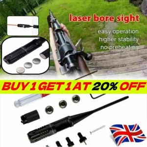 Red Laser Bore Sighter Set Kit For .22 to .50 Caliber Scope Handgun Rifle UK - Picture 1 of 7