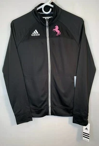 NWT Adidas Climalite Women’s Small S Black Pink Unicorn Utility Track Jacket NEW - Picture 1 of 10