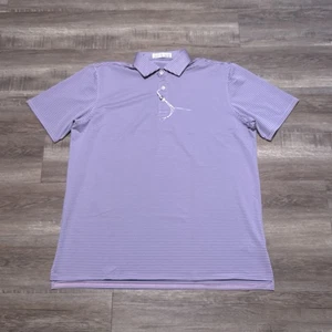 NWOT Holderness & Bourne Men's 2XL Aberdeen Blue Scotch Pink Striped Pique Polo - Picture 1 of 5
