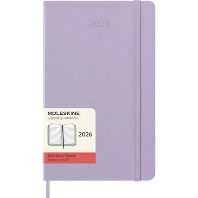 Moleskine, Pastel Lilac Classic 2026 Daily Planner, 5.25'' X 8.3'', 12-Month Ca