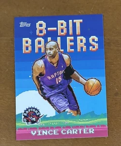 2025-26 Topps Baloncesto 8 Bit Ballers Inserto RC #8B-26 Vince Carter Raptors - Imagen 1 de 2