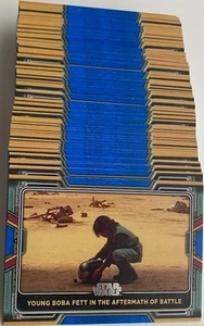 LOT (71) 2022 Topps Star Wars Book of Boba Fett BLUE Parallel w/57 Different - Picture 1 of 2