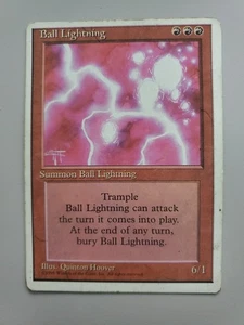 MTG Ball Lightning 4th Edition Regular Rare MP Siehe Bilder  - Bild 1 von 2
