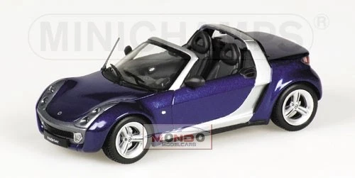 1:43 Minichamps Smart Roadster 2003 Blue 400032130 Diecast Modellino - Immagine 1 di 2