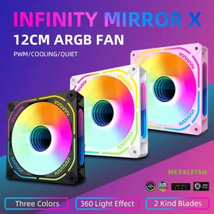 120mm PWM PC Computer Case Fan 5V 3Pin Sync Argb Quiet Cooling Fans - Picture 1 of 14