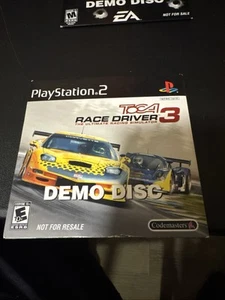 ToCA Race Driver 3 (PS2, 2006) DEMO DISC NOT FOR RESALE. “RARE” COLLECTORS - Picture 1 of 5