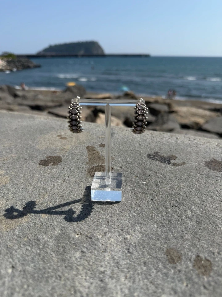 Orecchini In Argento 925 Quarzo Rosa  - Immagine 1 di 4