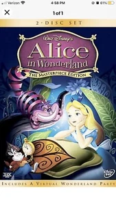 WALT DISNEY Alice in Wonderland (DVD, 2004, 2-Disc Set, The Masterpiece Edition) - Picture 1 of 1
